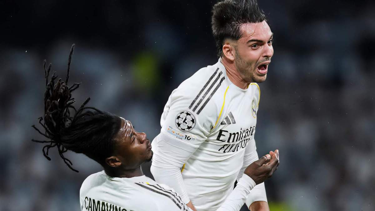 Raúl Asencio celebrando un gol suyo junto a Camavinga Raúl Asencio celebrando un gol suyo junto a Camavinga