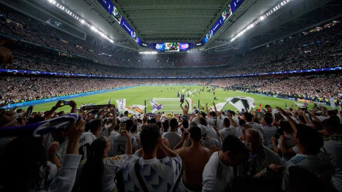 El Bernabéu entre los estadios con más afición de media