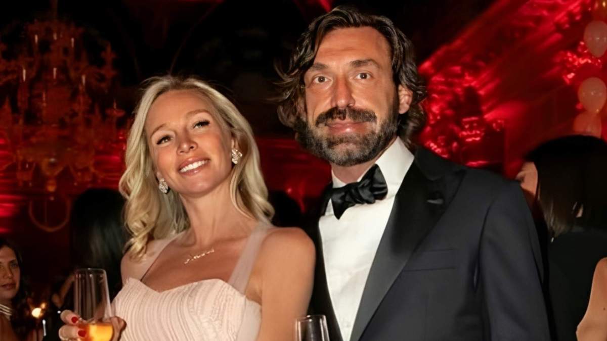Valentina Baldini junto a Andrea Pirlo Valentina Baldini junto a Andrea Pirlo