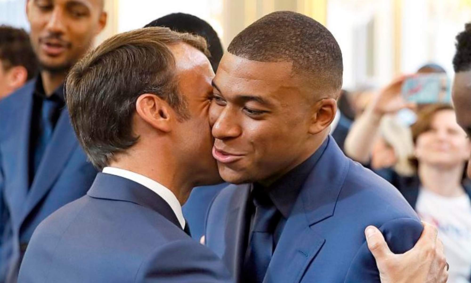Macron y Mbappé guardan una grandísima relación