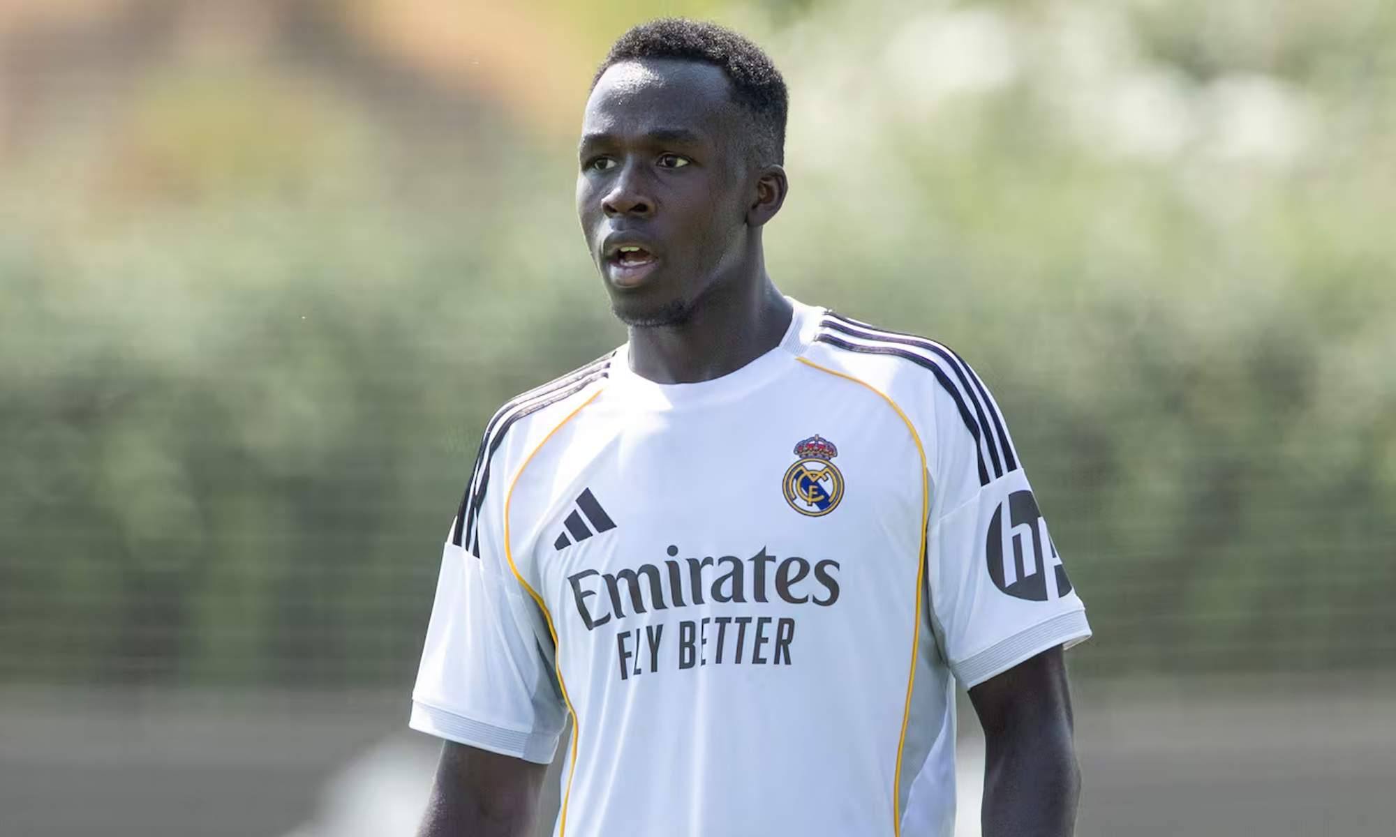 Lamini Fati, defensa central de la cantera del Real Madrid. 