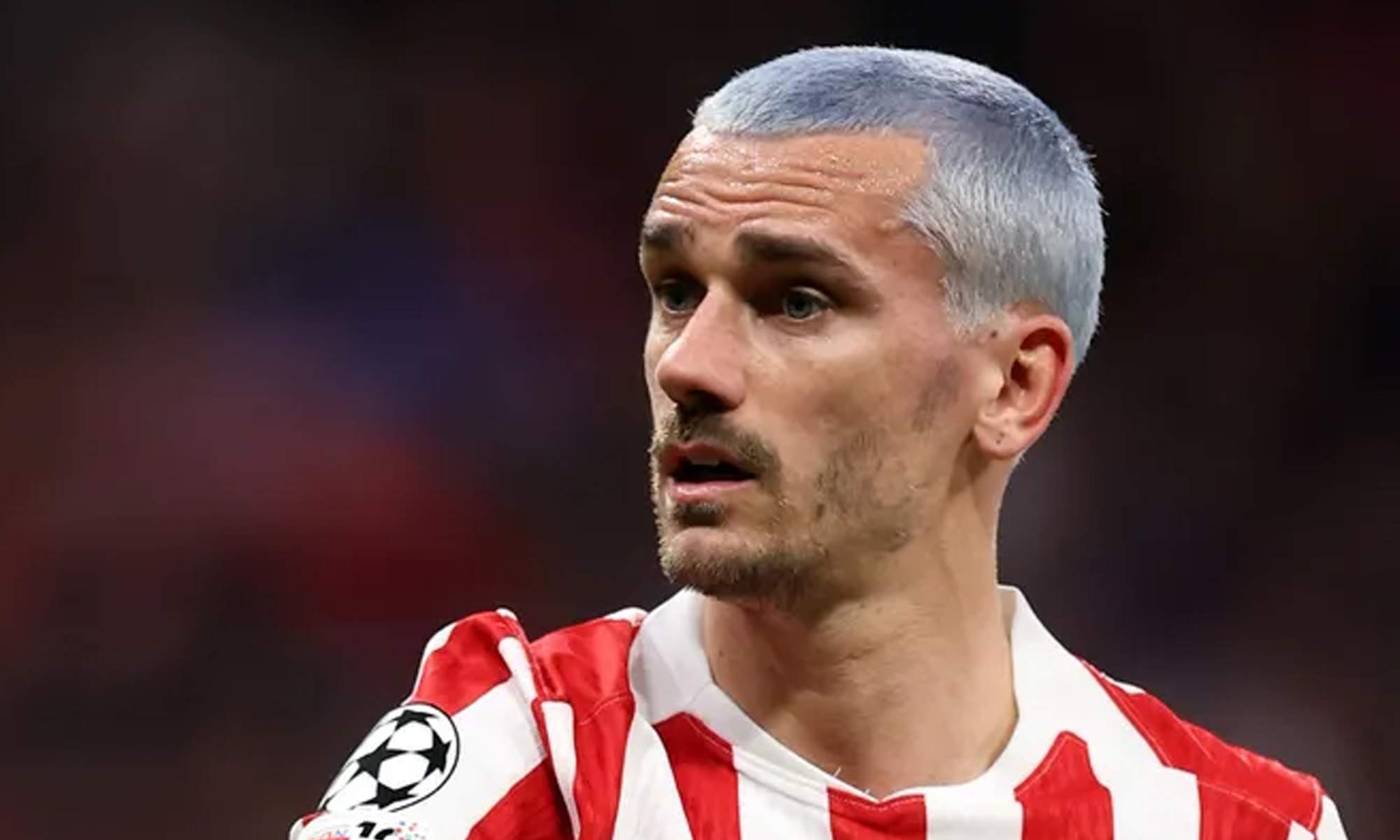 Antoine Griezmann disputando un partido con el Atlético de Madrid. 