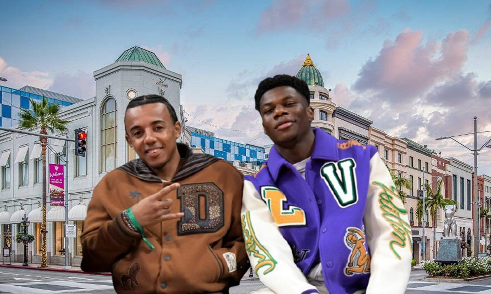 Koundé y Tchouaméni en Los Ángeles. 