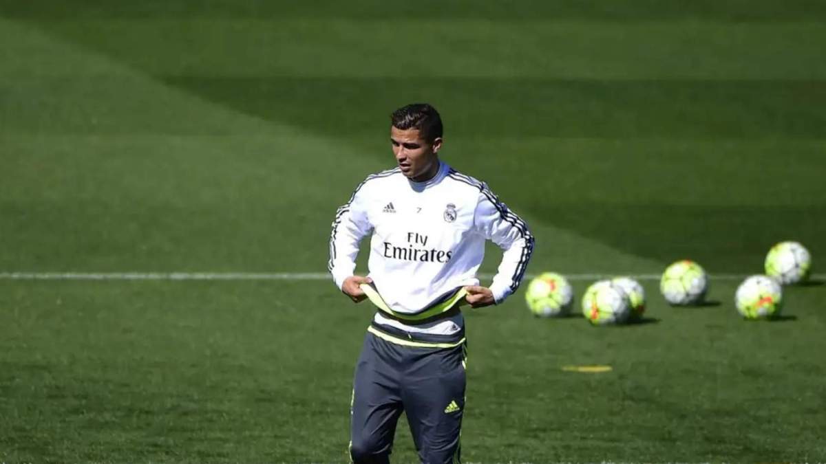 Cristiano Ronaldo entrenando en Valdebebas (1)
