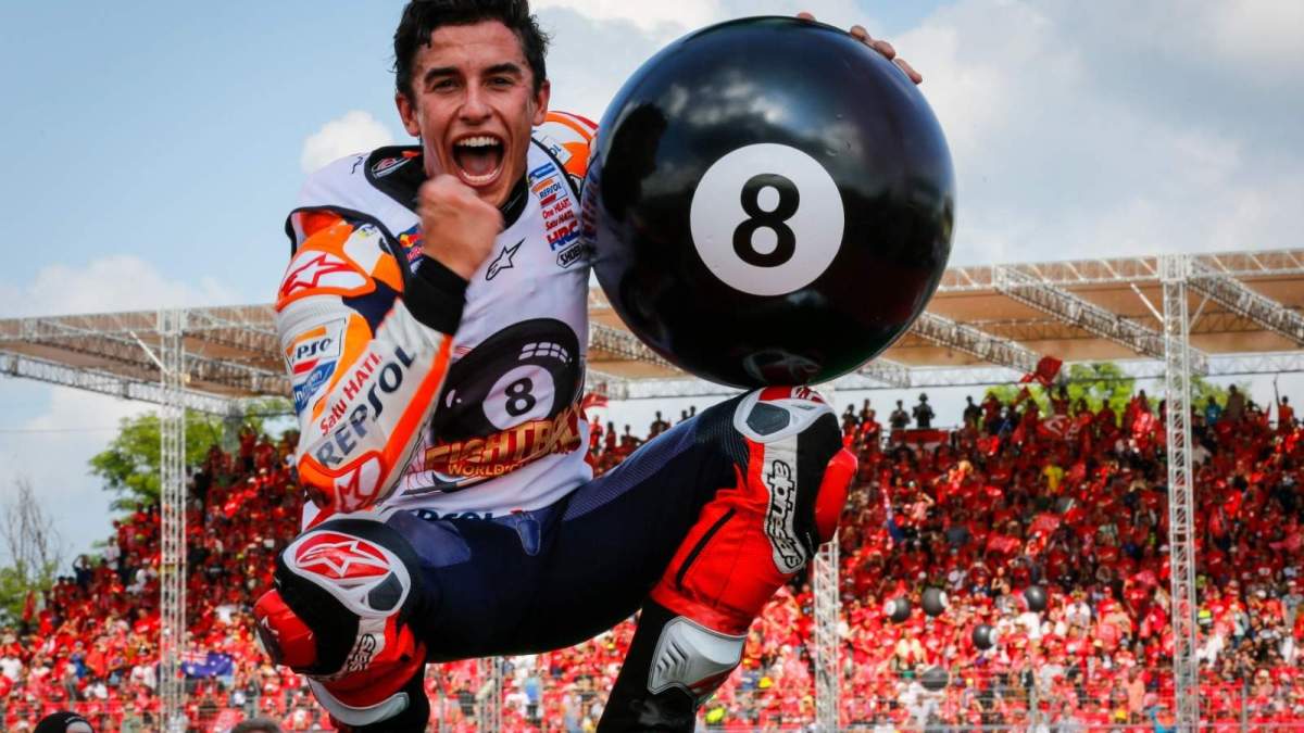 Marc Márquez tras ganar su octavo mundial Marc Márquez tras ganar su octavo mundial