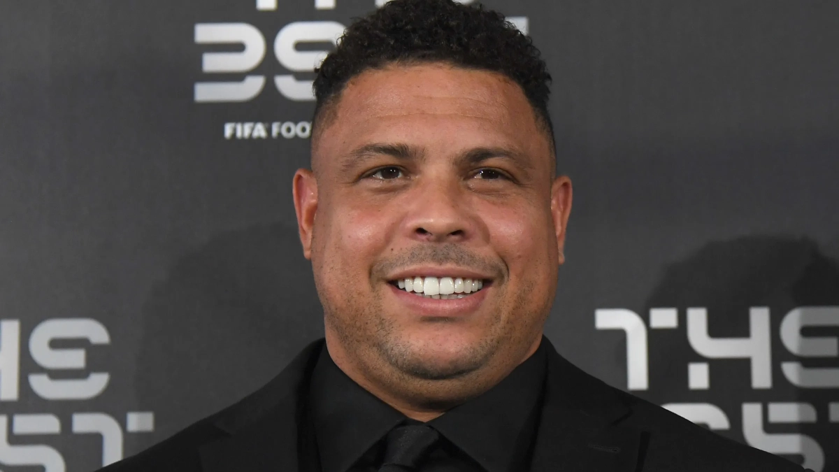Ronaldo Nazario en una gala del premio The Best.