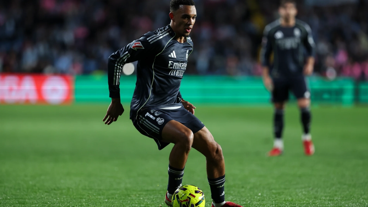 Trent Alexander-Arnold, durante el partido de este viernes ante el Celta de Vigo en Balaídos