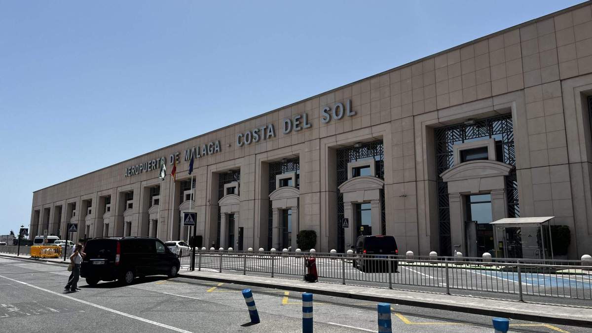Una foto del Aeropuerto de Málaga-Costa del Sol desde fuera. 