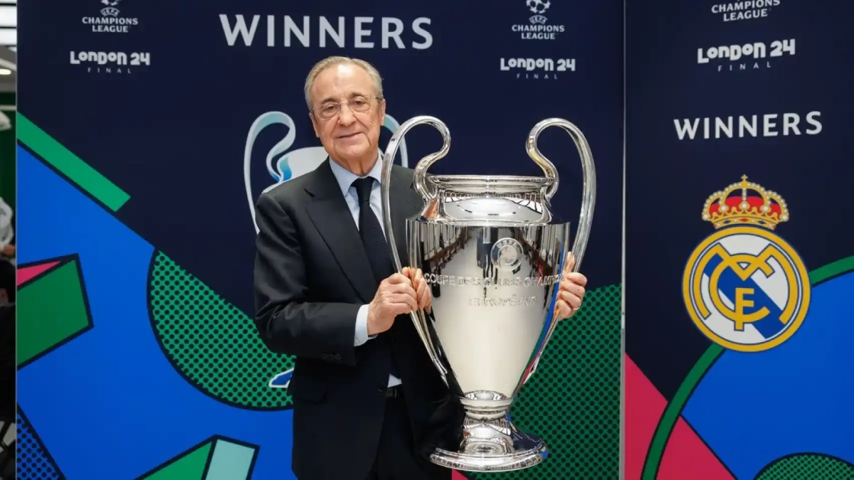 Florentino Pérez tras ganar la decimoquinta