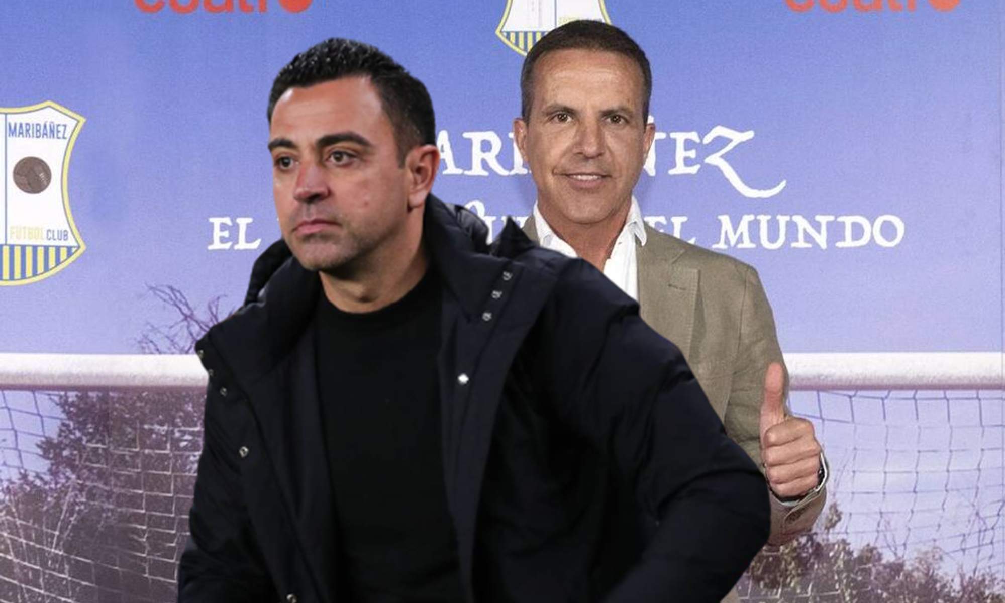 Xavi Hernández y Cristóbal Soria.
