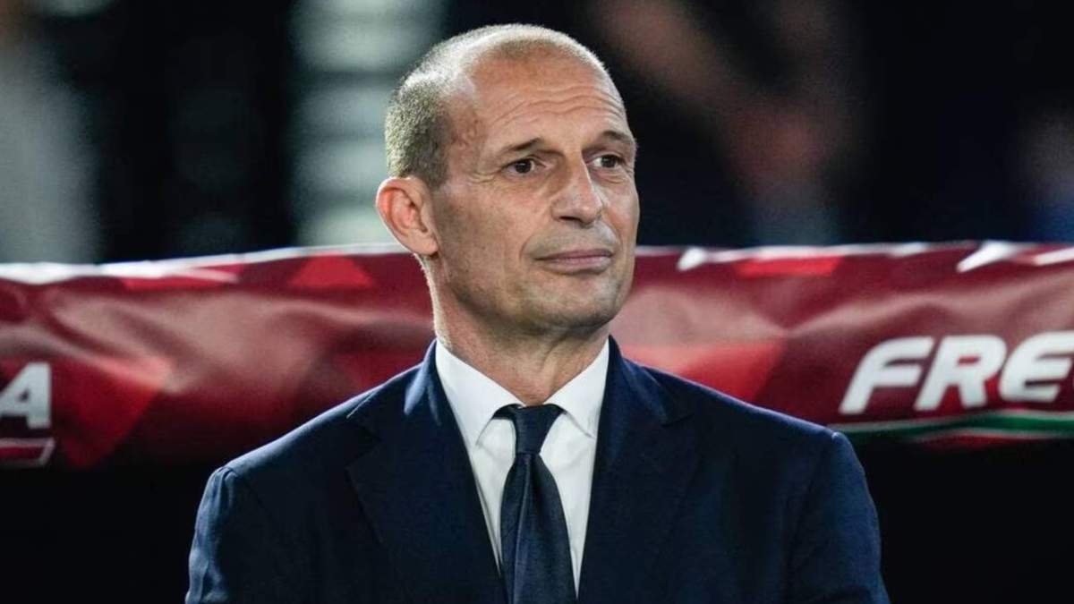Allegri en un partido. 