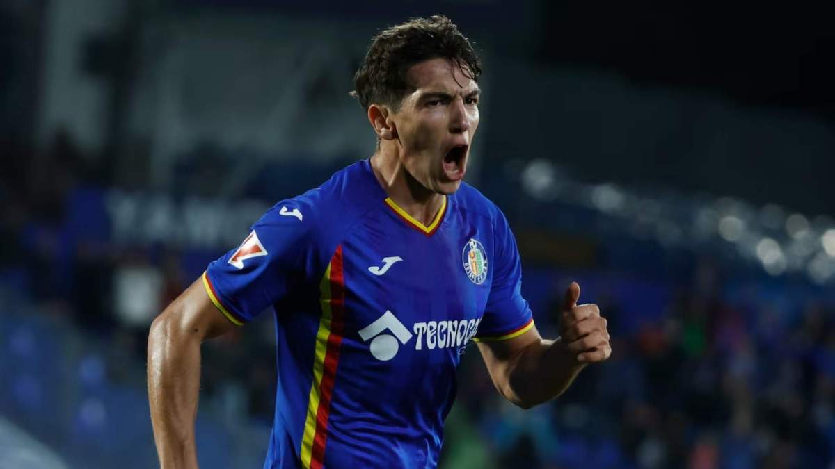Mario Martín en un partido del Getafe esta temporada