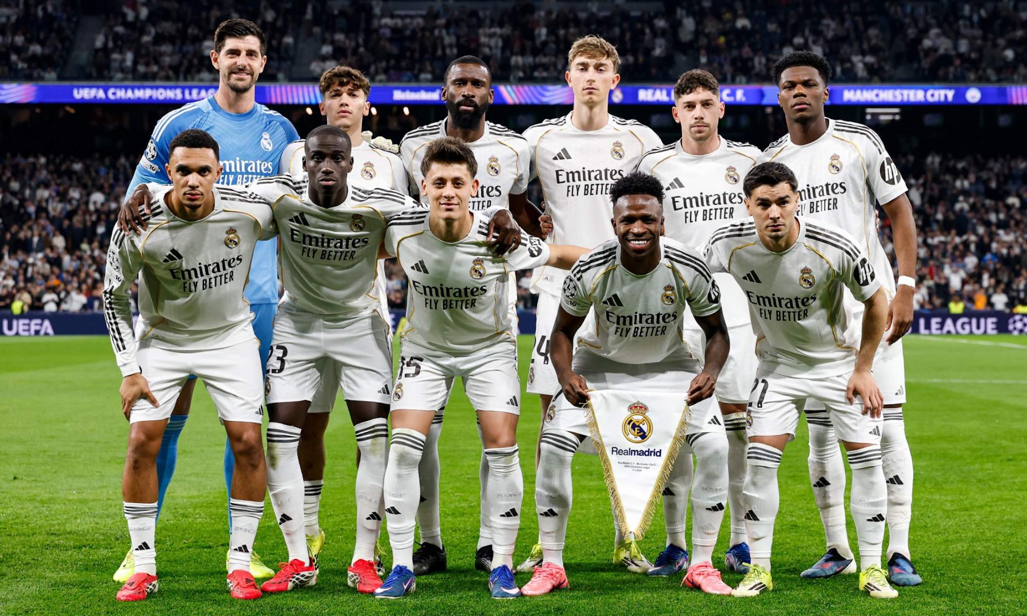 Alineación titular del Real Madrid ante el Manchester City.