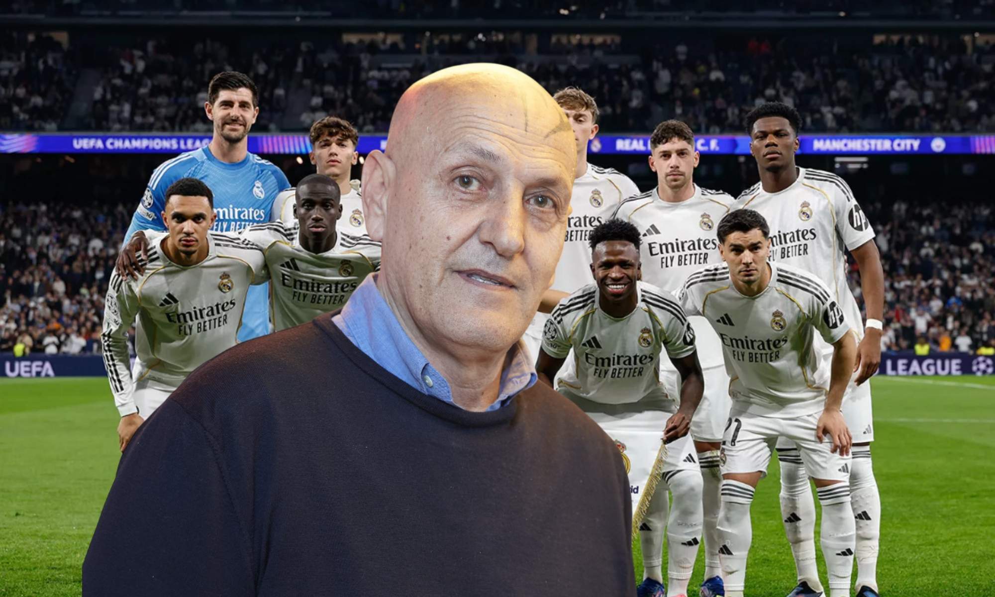 Coto Matamoros, muy contento tras la victoria del Real Madrid ante el Manchester City