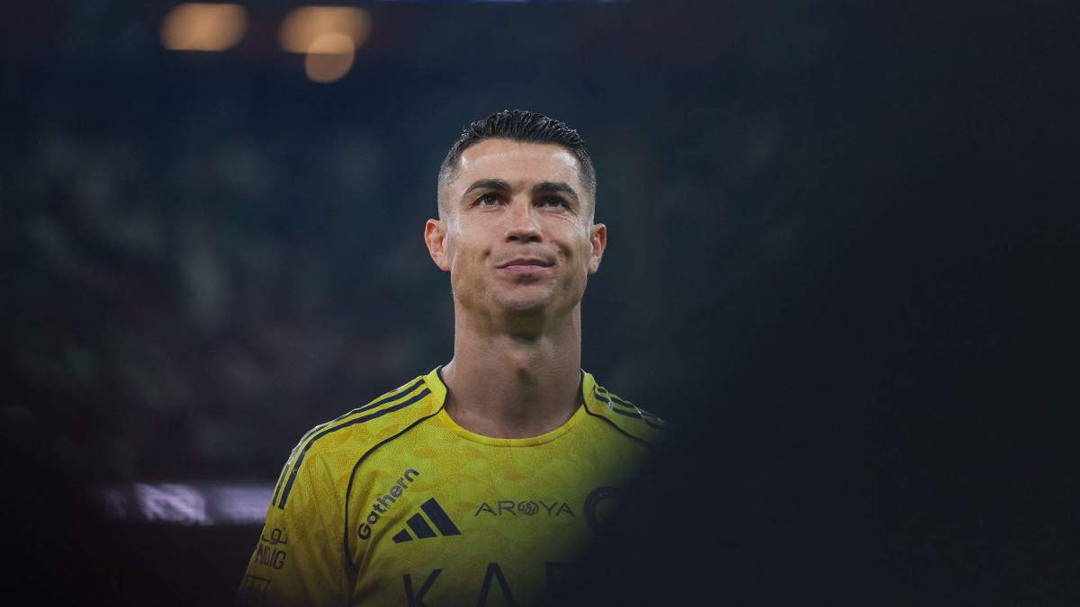 Cristiano Ronaldo jugando un partido con Al Nassr.