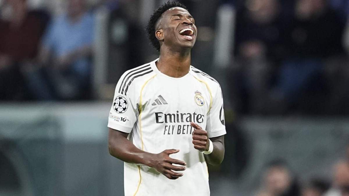 Vinicius Junior, en el partido de Champions contra el Manchester City.