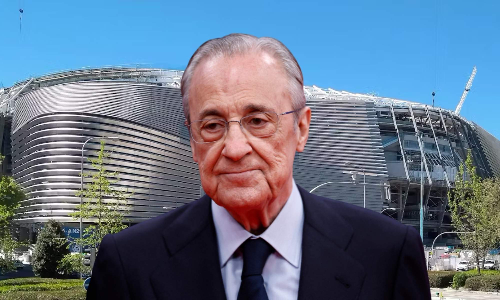 Florentino Pérez es el principal 'culpable' de la reforma del estadio Santiago Bernabéu.