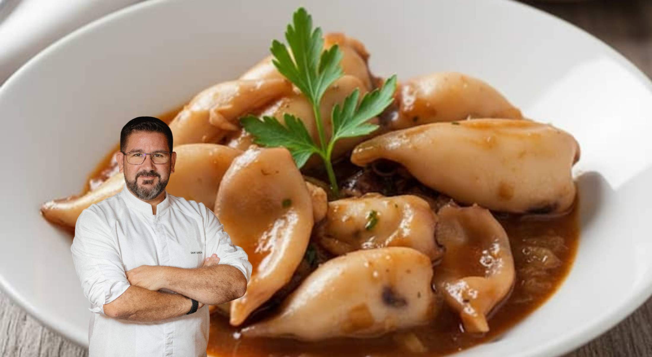 Calamares encebollados de Dani García