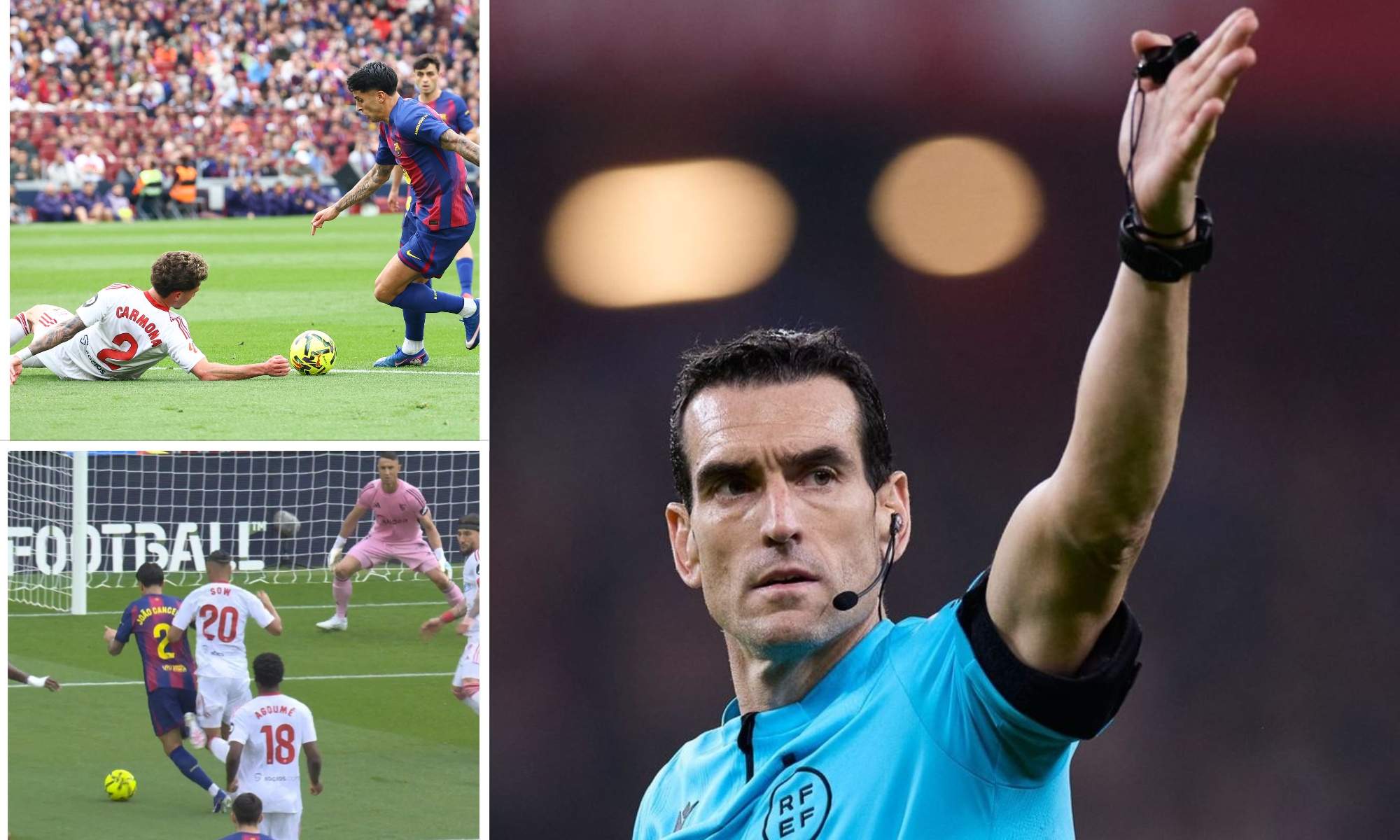 2 penaltis en 18 minutos: el escandaloso arbitraje de Martínez Munuera para beneficiar al Barcelona en LaLiga