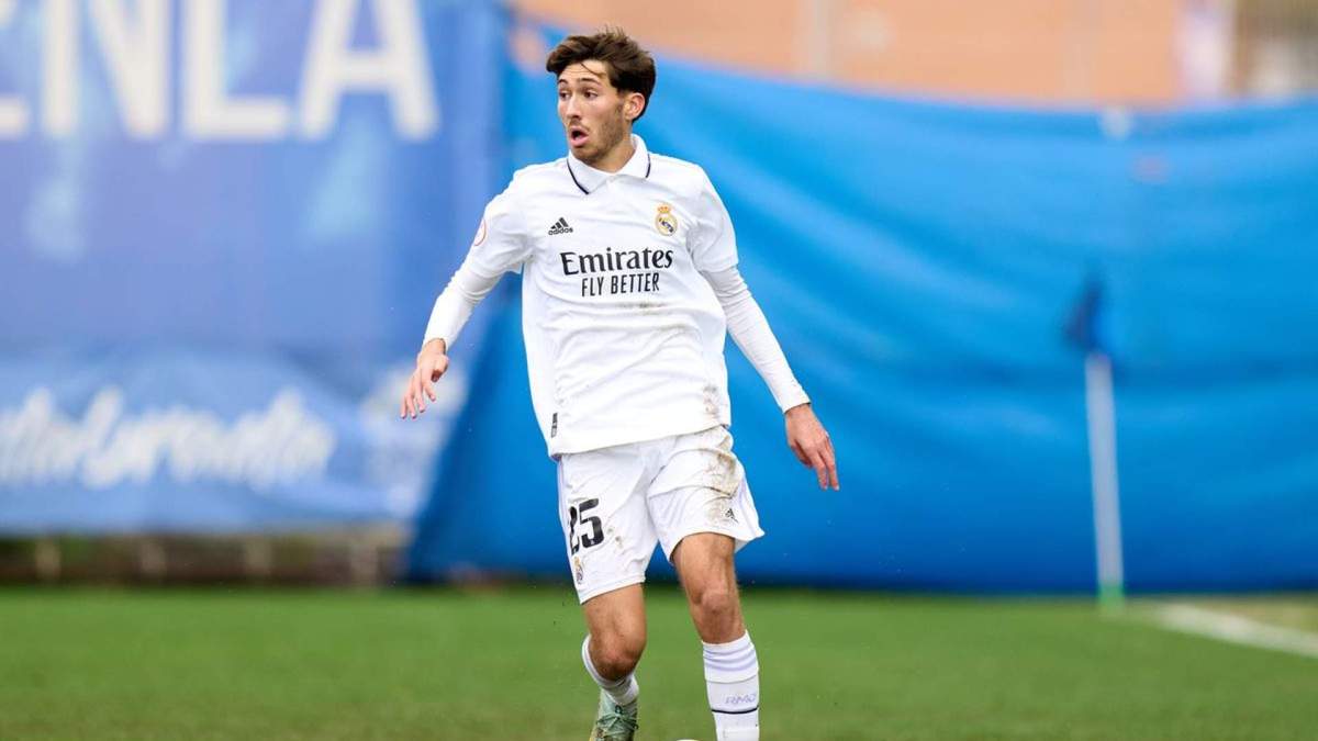 Rafael Obrador durante un partido con el Castilla