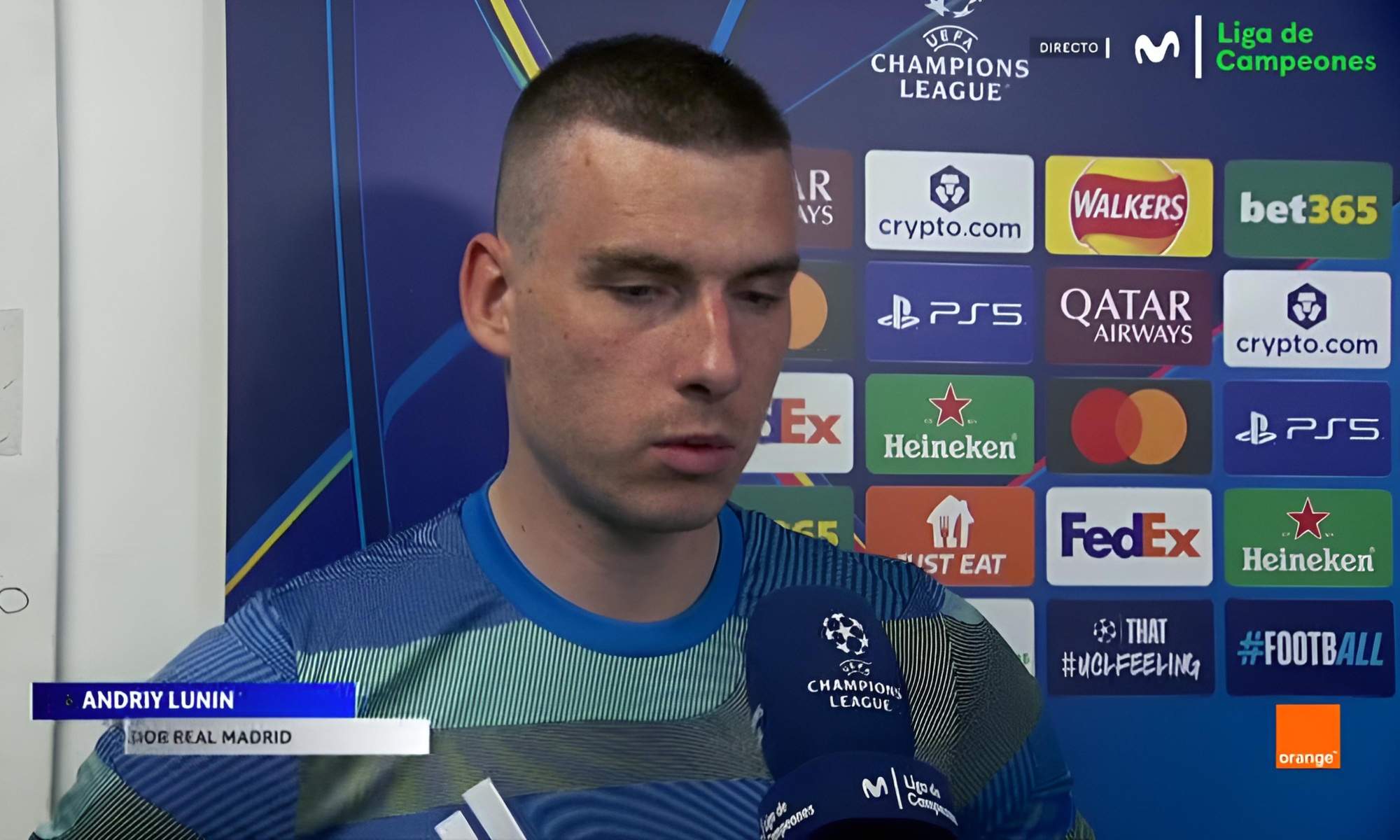 Lunin: "Courtois tiene que hablar con los médicos, estaré preparado"