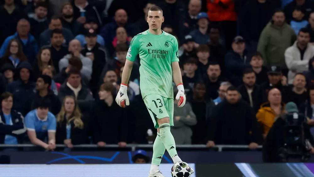 Andriy Lunin sustituyó a Thibaut Courtois para la segunda parte contra el Manchester City. Andriy Lunin sustituyó a Thibaut Courtois para la segunda parte contra el Manchester City.