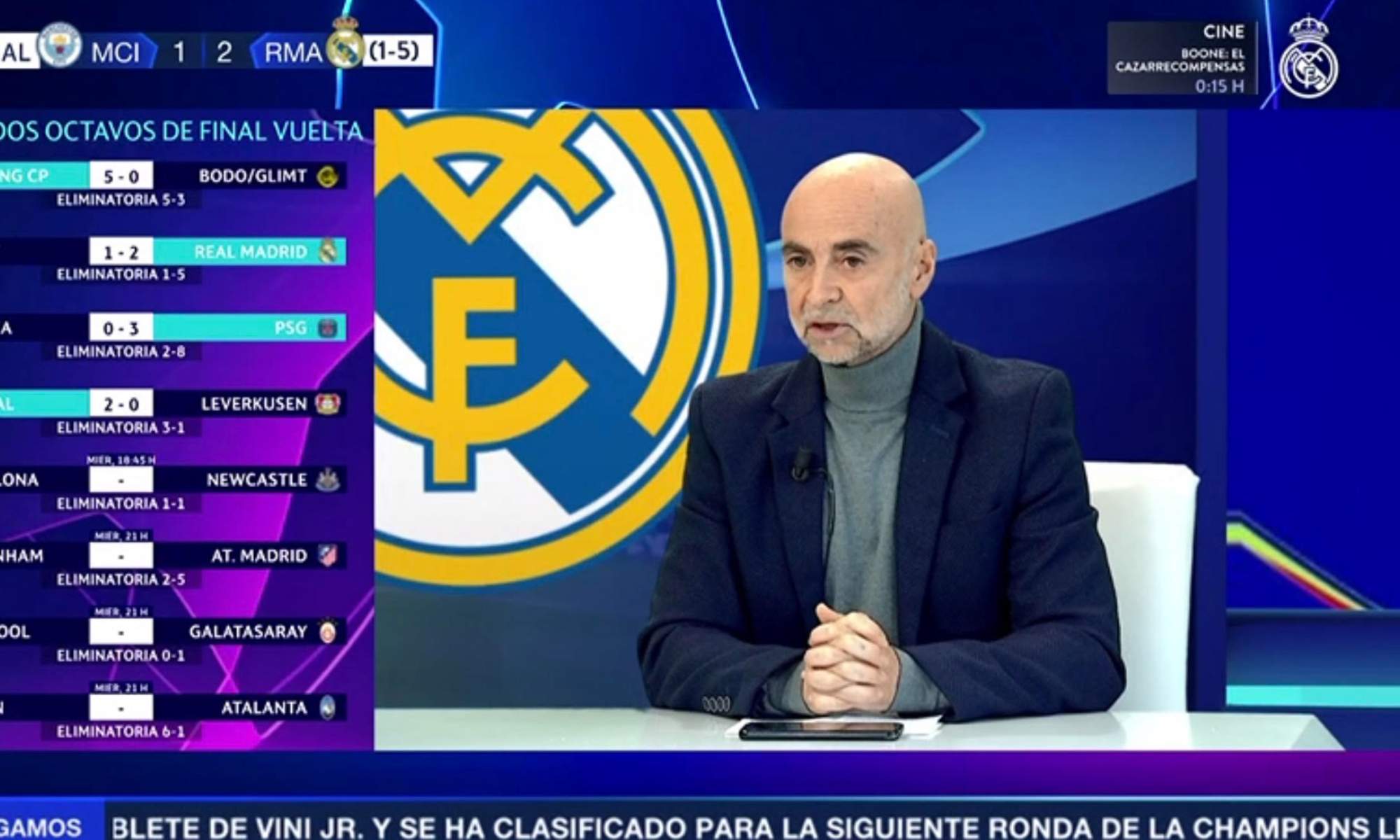 Melchor Ruiz ensalza la figura de Álvaro Arbeloa tras la clasificación ante el Manchester City