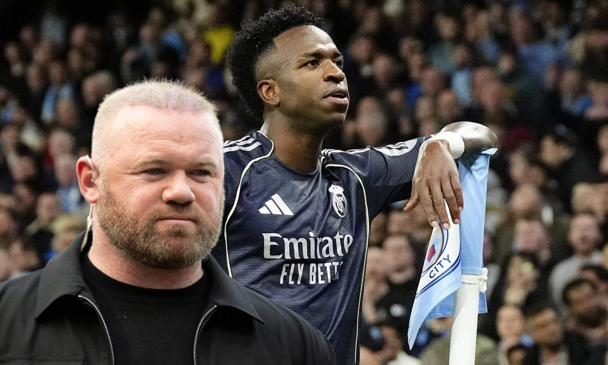 Wayne Rooney (40 años), exfutbolista: "Los mejores del mundo dan un paso al frente y Vinicius es uno de ellos"