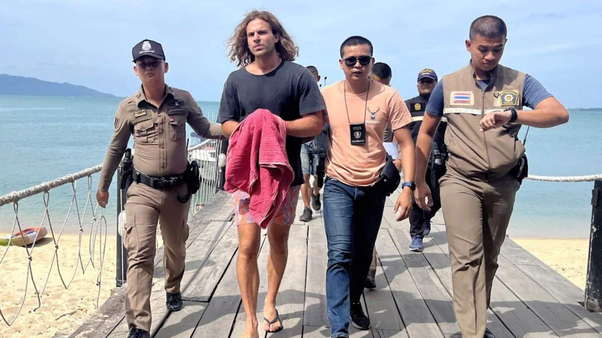 Daniel Sancho, tras ser detenido por el asesinato de Edwin Arrieta