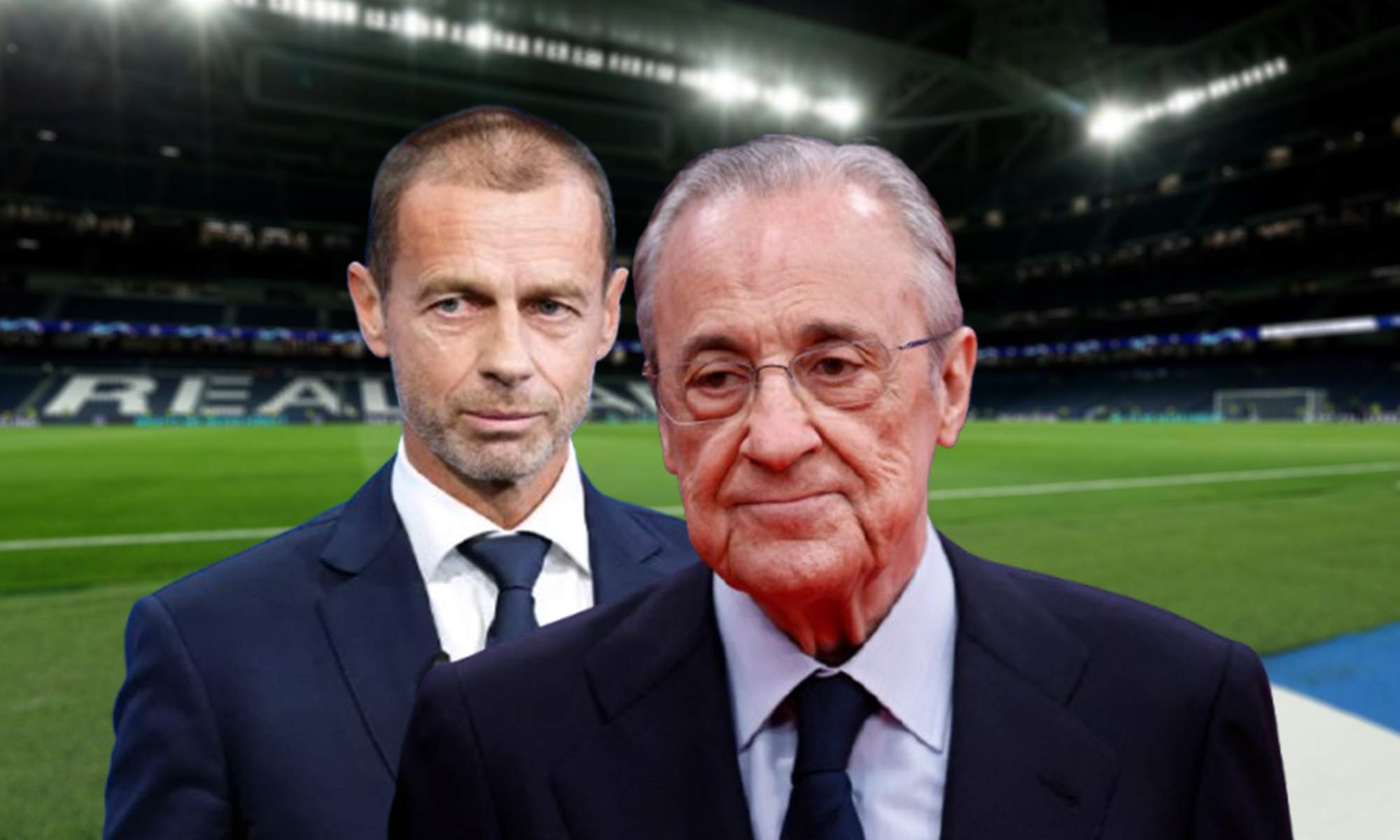 Florentino Pérez, Ceferin y el Santiago Bernabéu.