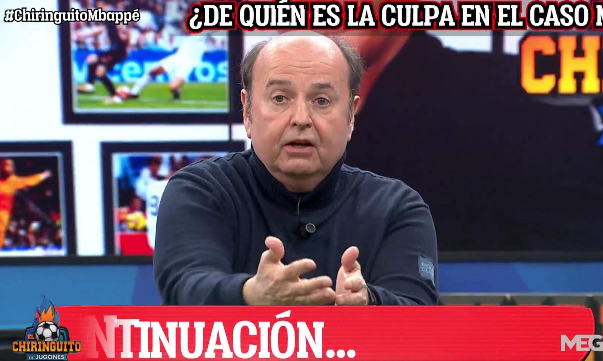 Juanma Rodríguez hablando en El Chiringuito.