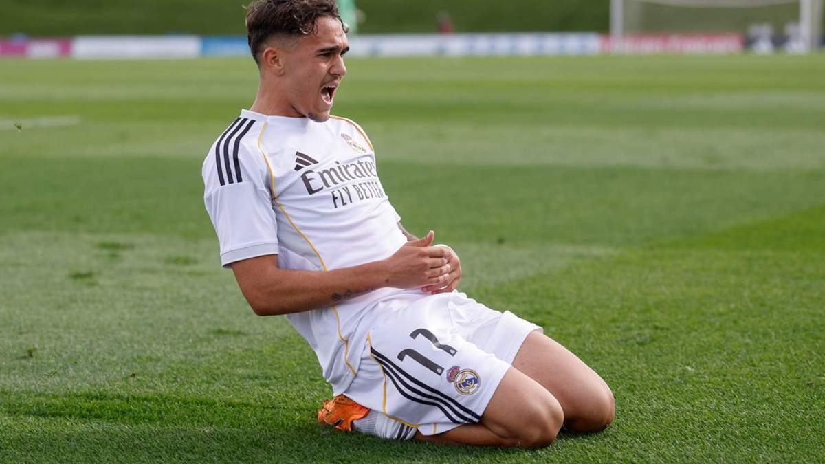 Liberto celebrando un gol con el Real Madrid Liberto celebrando un gol con el Real Madrid