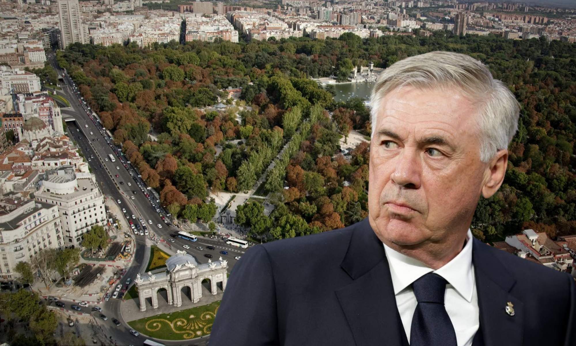 La inversión de Carlo Ancelotti en pleno centro de Madrid: casi 7 millones de euros, piscina privada, jardín y vistas directas al parque del Retiro
