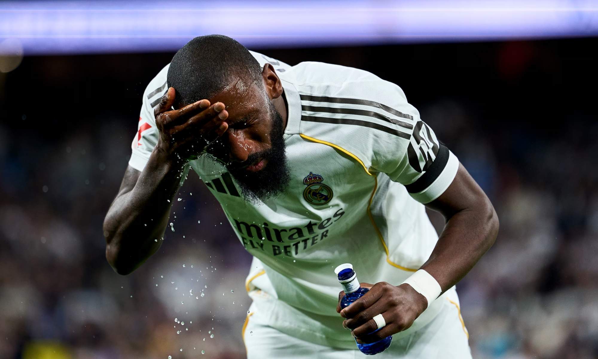 Antonio Rüdiger en un partido de esta temporada con el Real Madrid