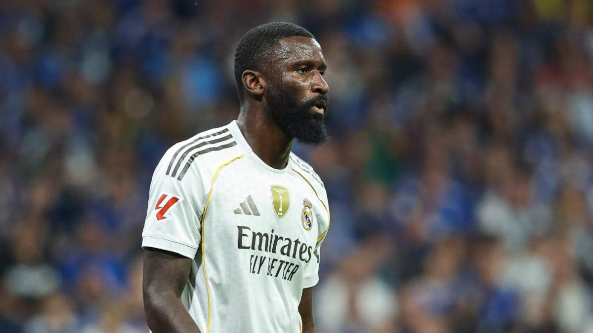 Antonio Rüdiger en un partido de esta temporada en el Real Madrid