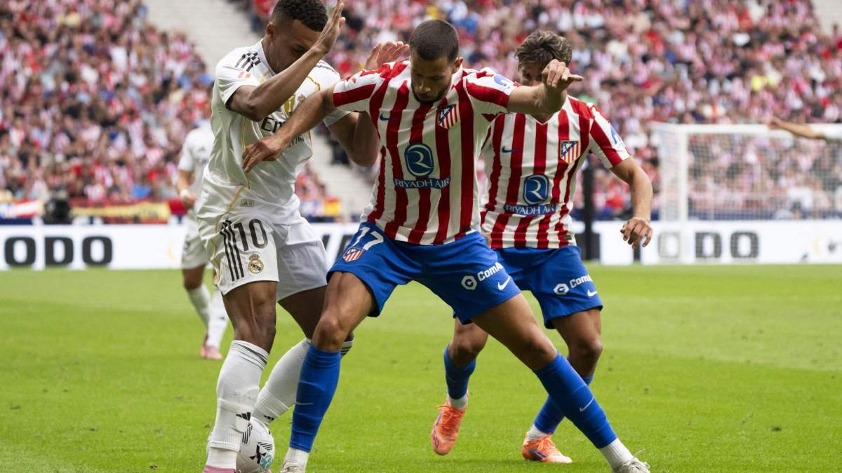 Una foto del derbi madrileño en la primera vuelta de LaLiga. 