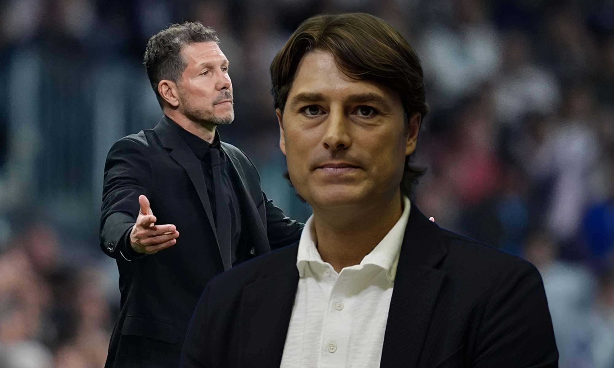 Julen Guerrero y el Cholo Simeone.