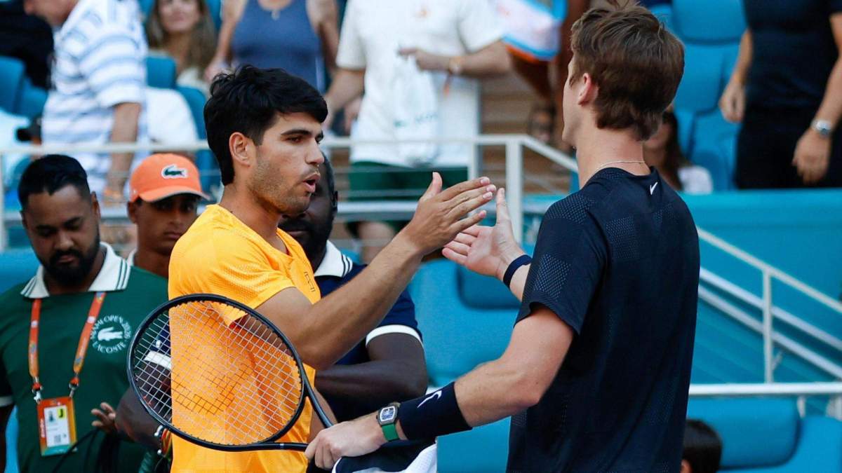 Carlos Alcaraz tras perder en Miami