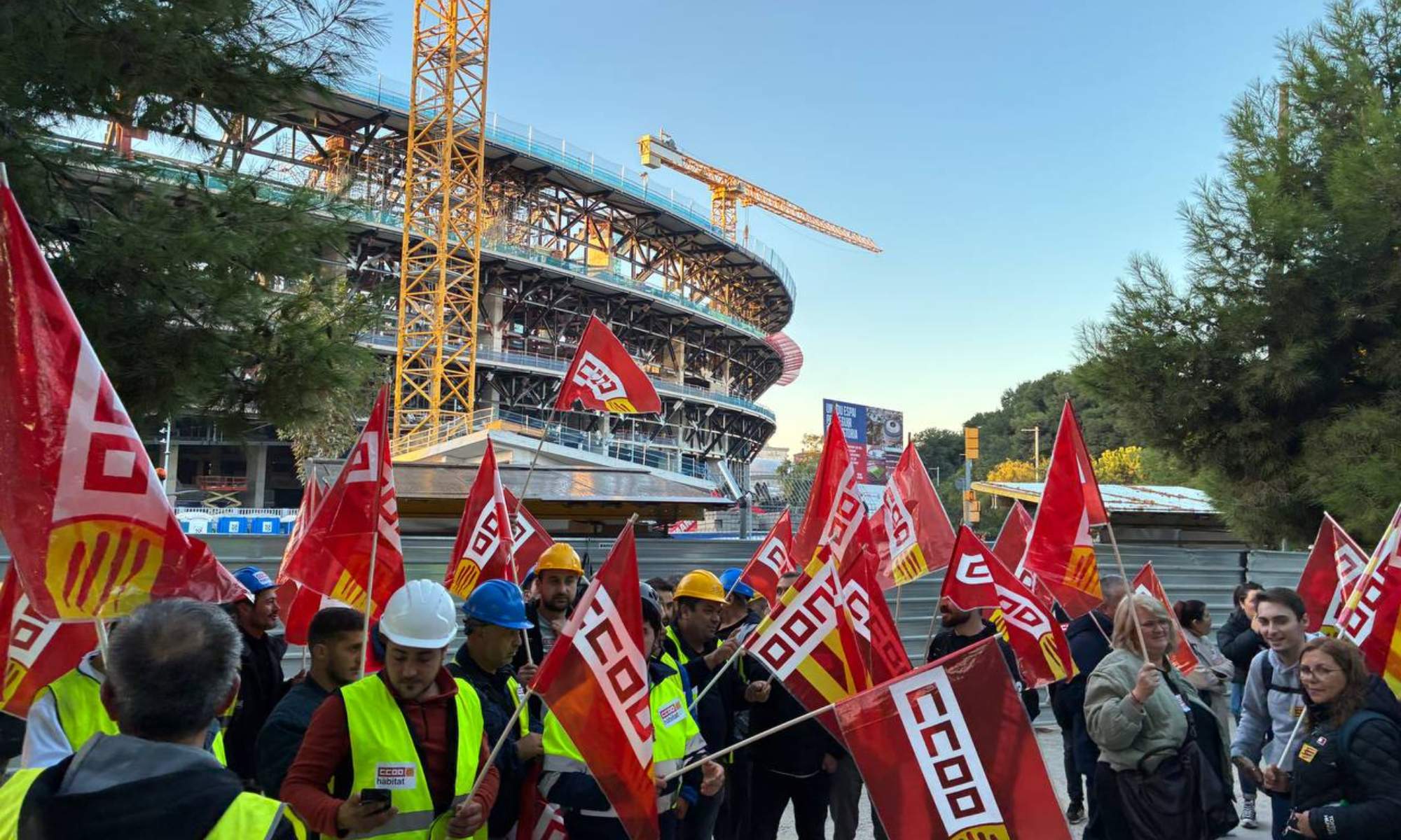 Limak, la empresa encargada de la obra de remodelación del Camp Nou, anuncia un ERE que afecta a 399 trabajadores