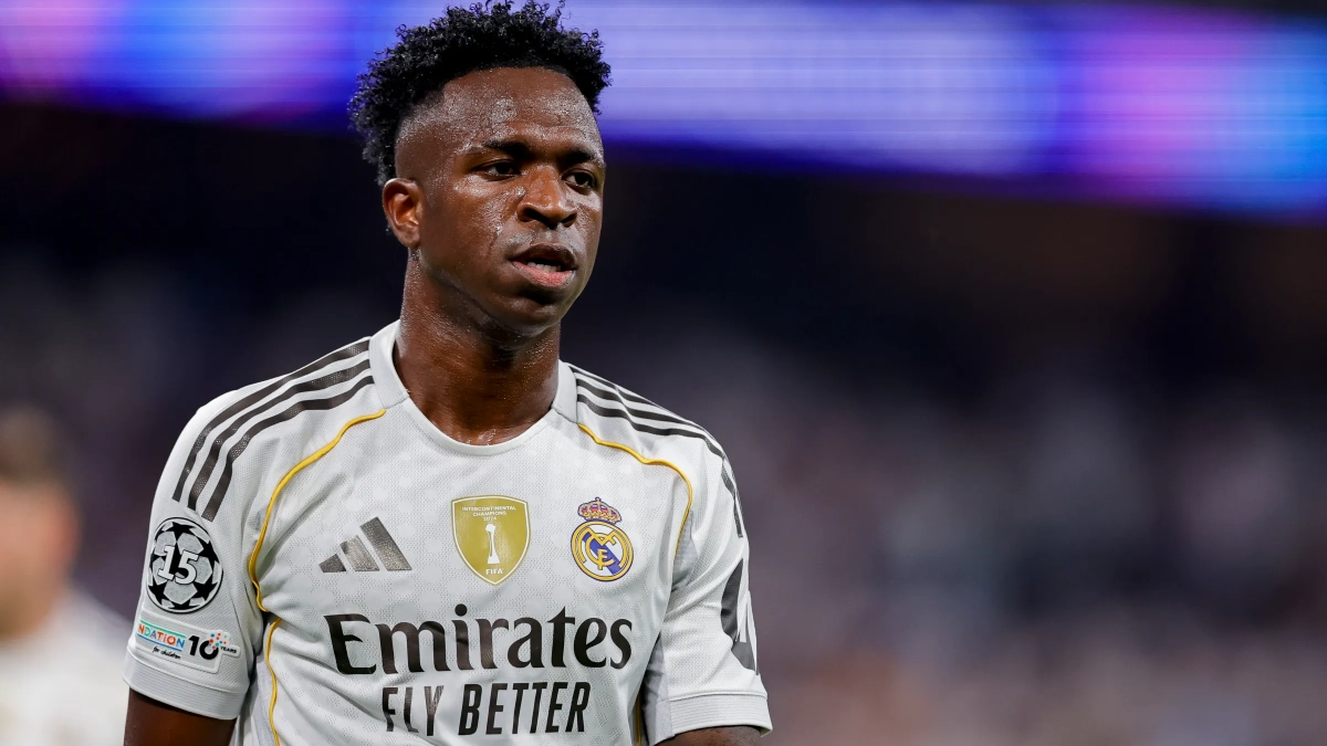 Vinicius Jr. jugando un partido esta temporada con el Real Madrid