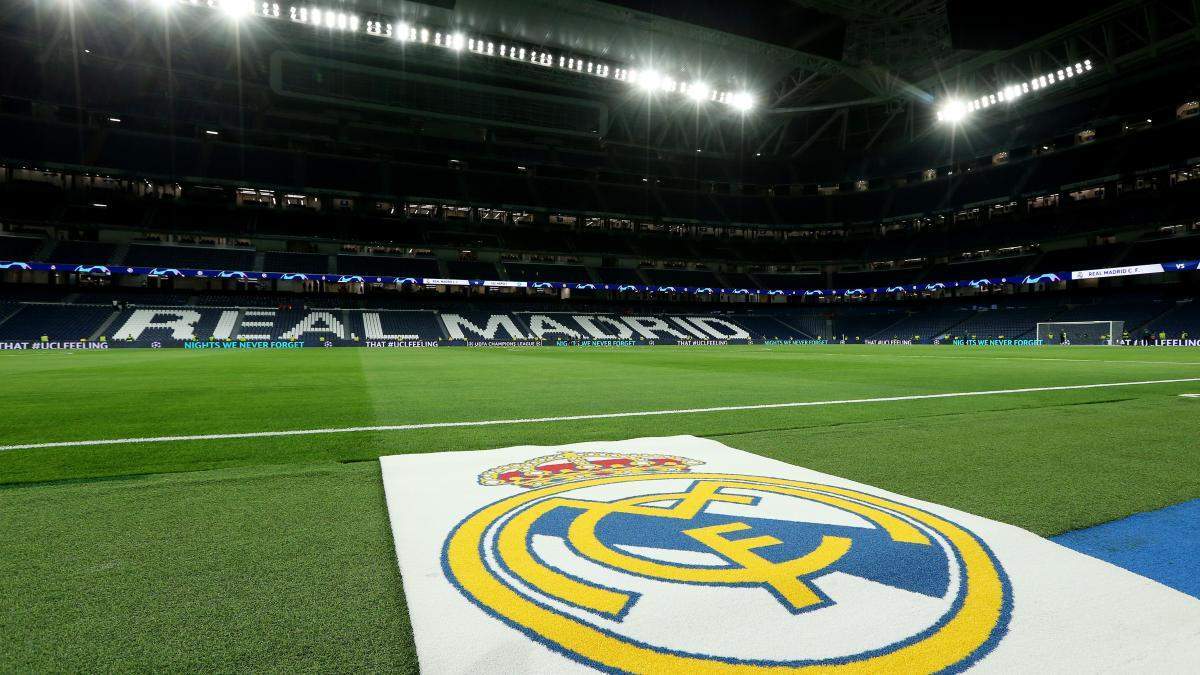 El Santiago Bernabéu totalmente vacío antes de un partido del Real Madrid.