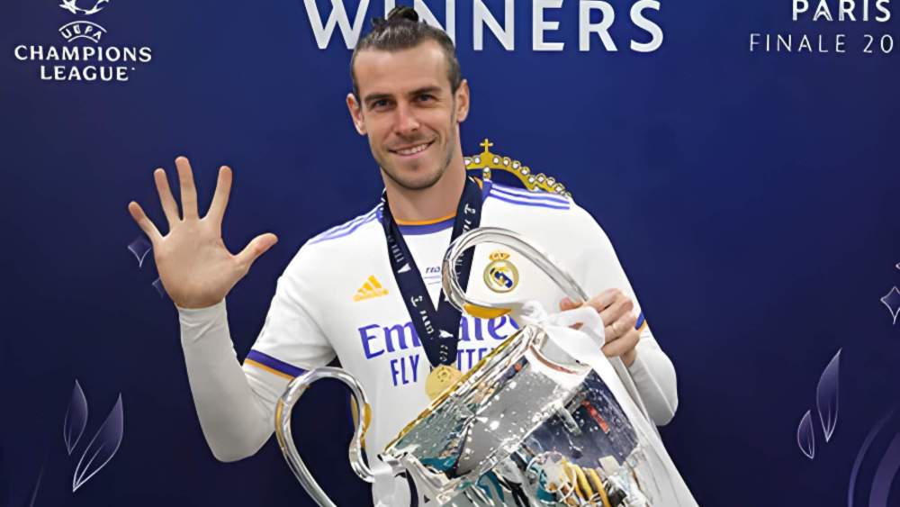 Gareth Bale ganó cinco Copas de Europa con el Real Madrid. Gareth Bale ganó cinco Copas de Europa con el Real Madrid.