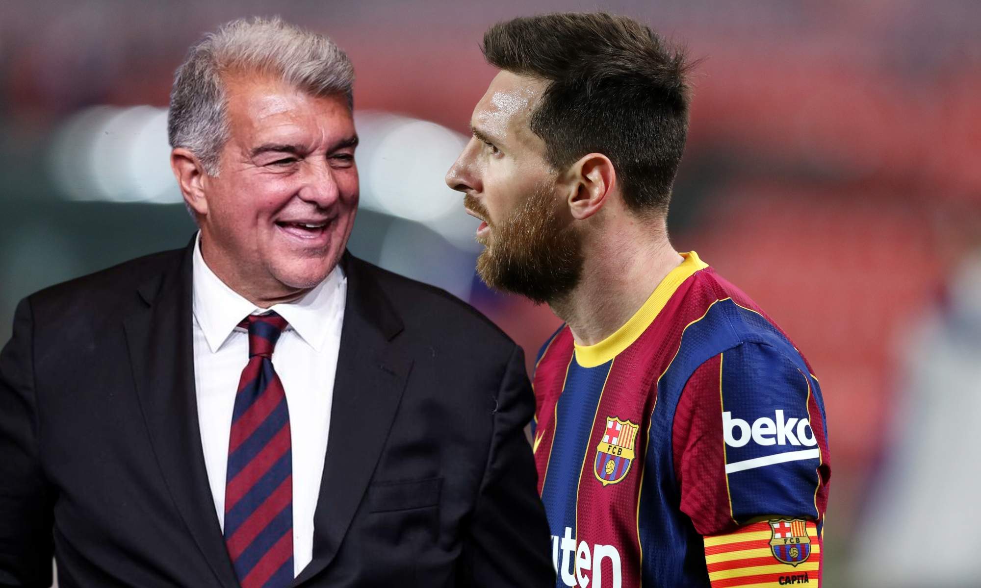 Laporta se 'olvida' de Messi por completo