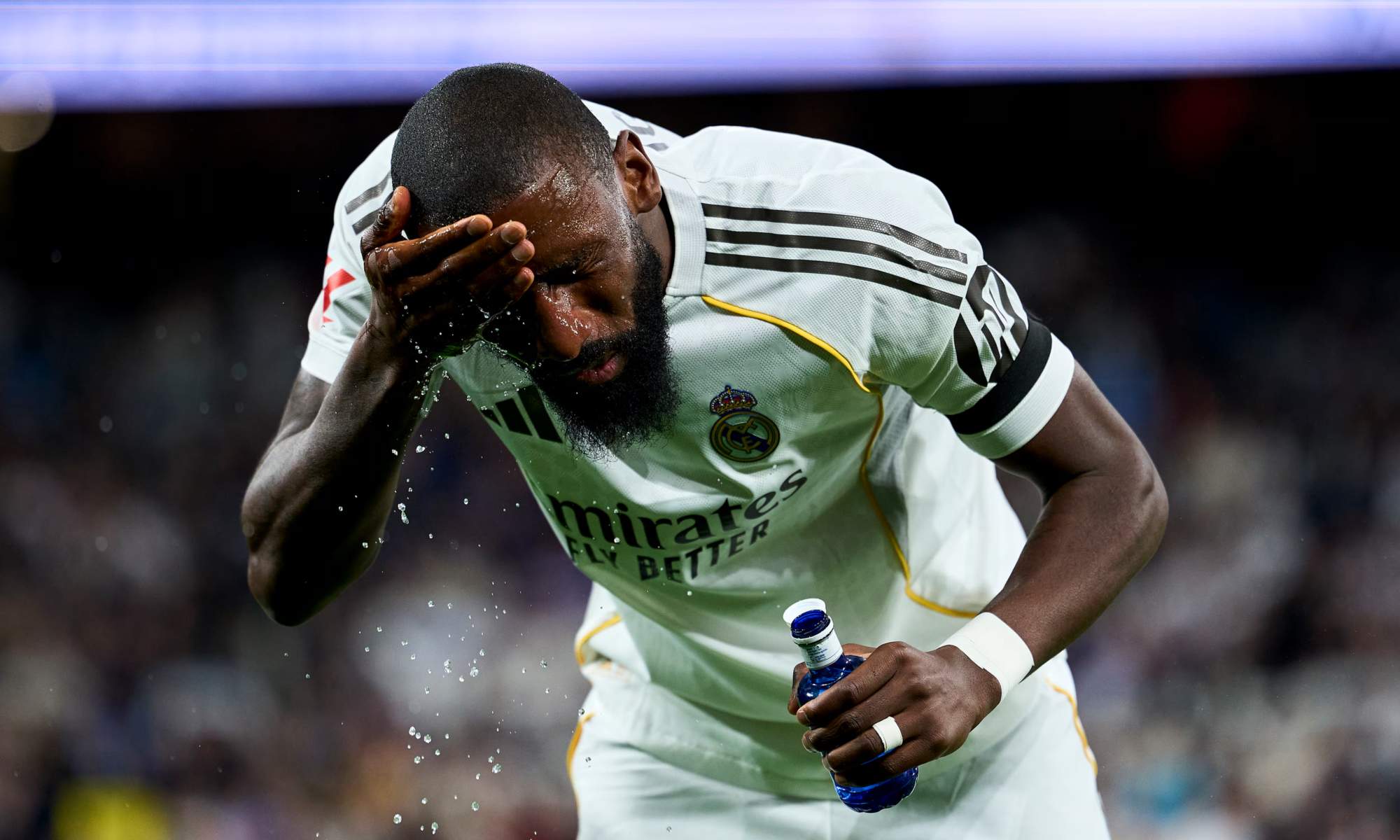 Antonio Rüdiger, durante un partido de esta temporada con el Real Madrid.