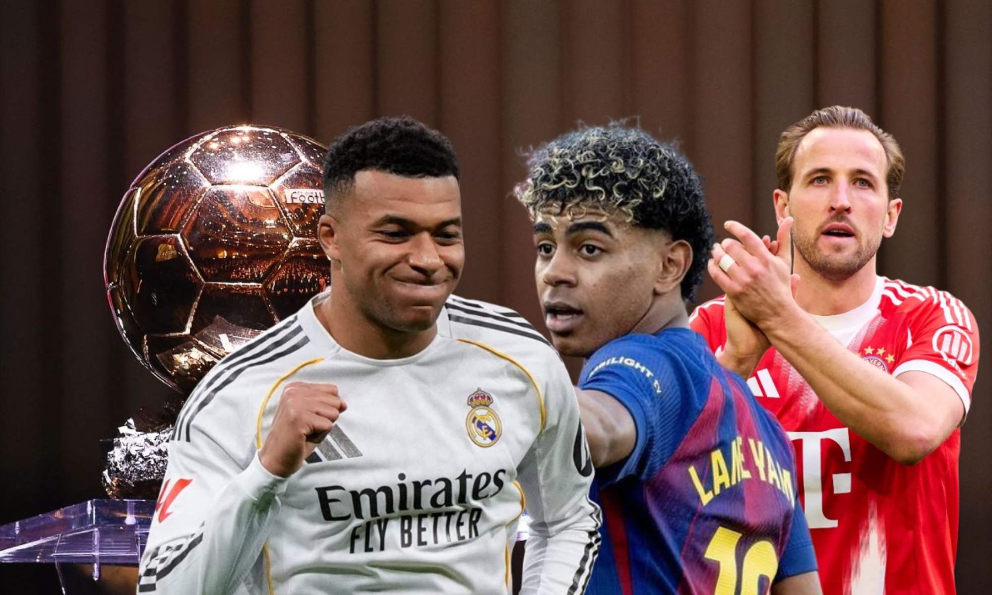 De acuerdo con la Inteligencia Artificial de Perplexity, Kylian Mbappé, Lamine Yamal y Harry Kane se disputarán el Balón de Oro 2026.