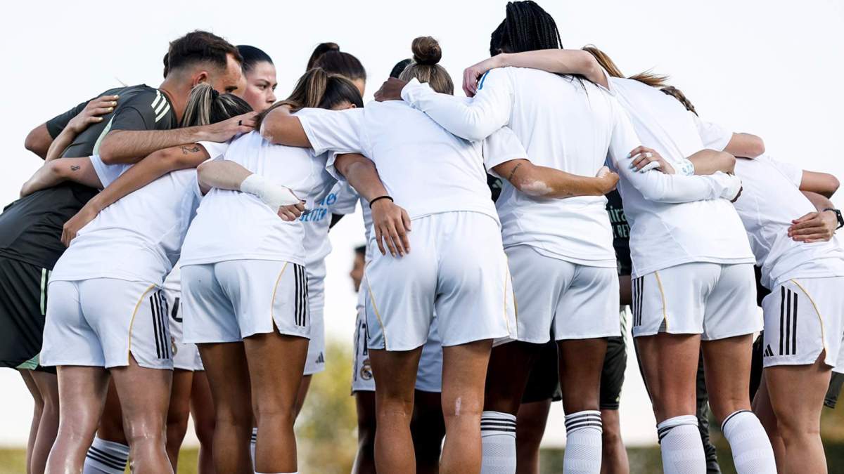 Arenga del Real Madrid previo al partido contra el Barça