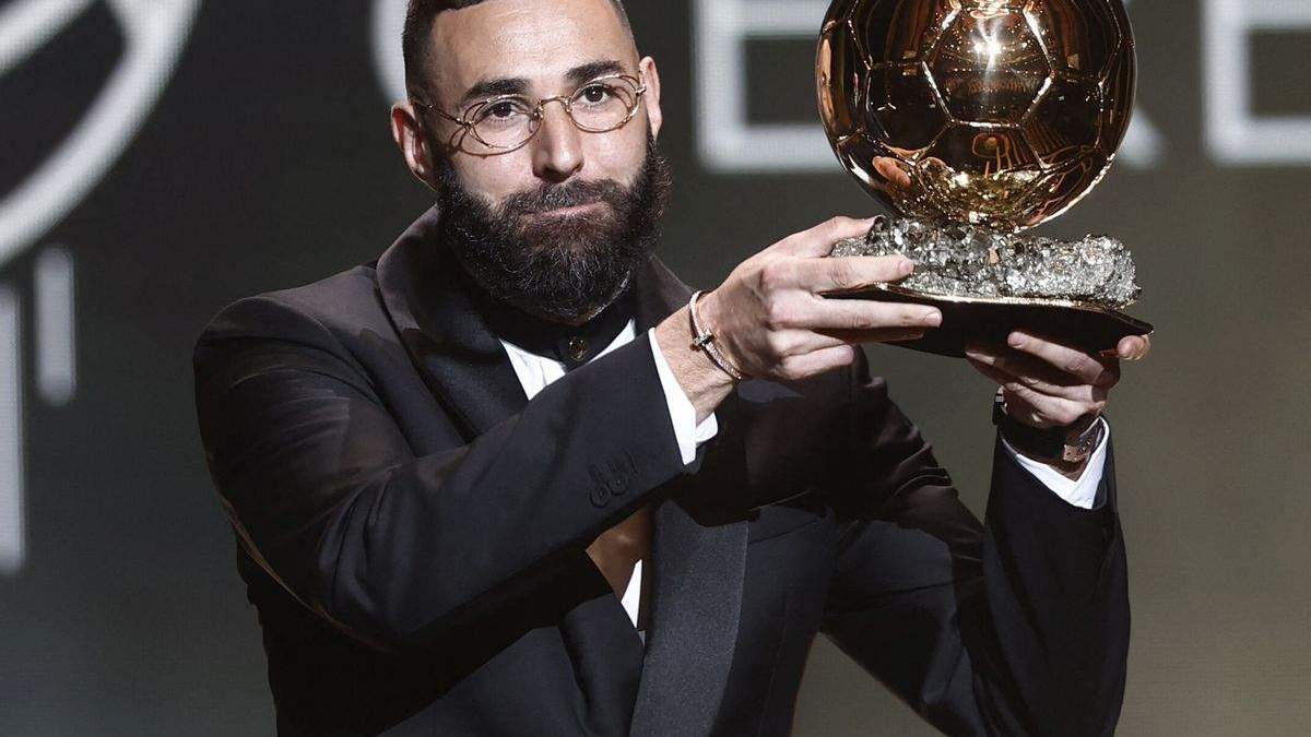 Benzema tras ganar su Balón de Oro