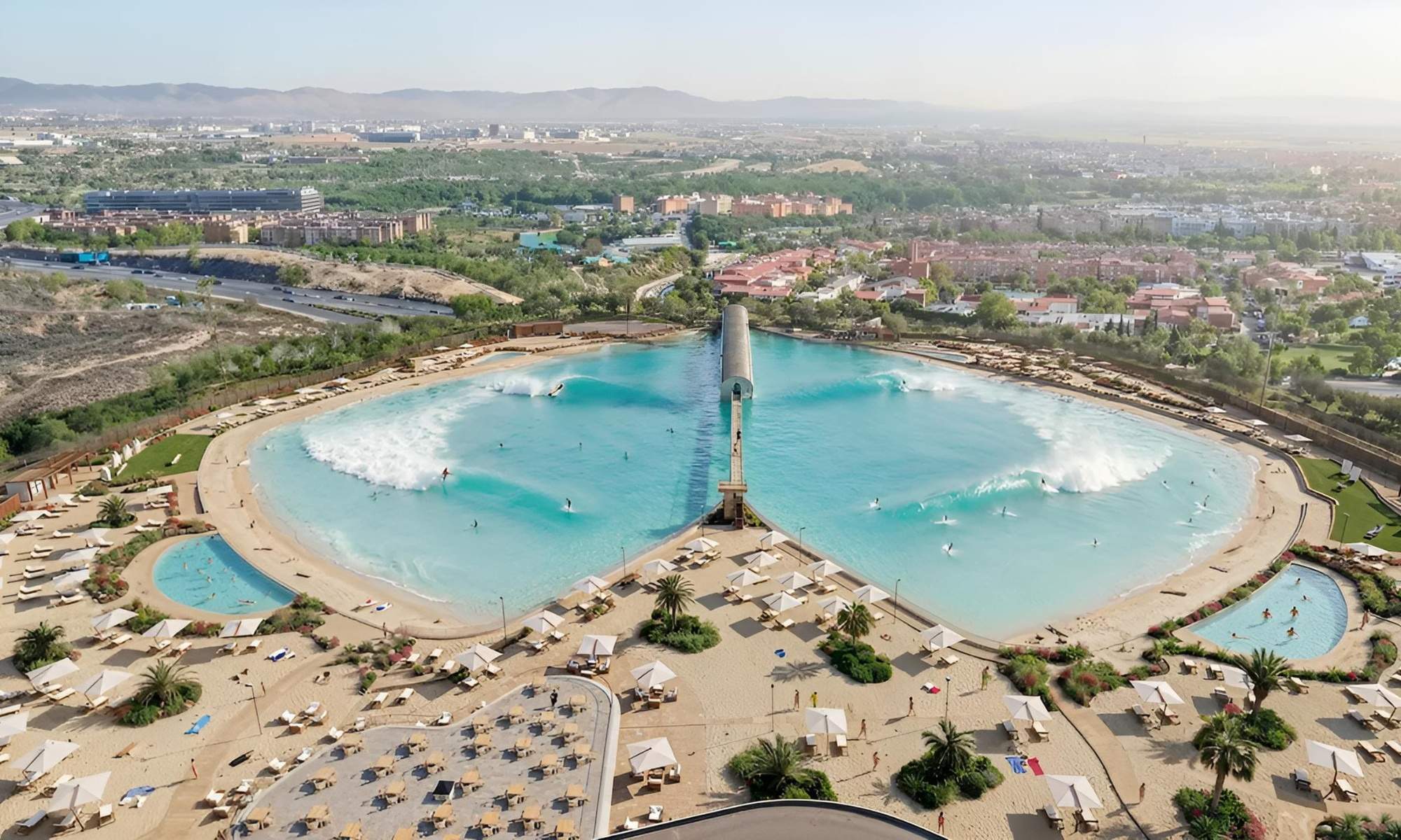 La inversión del Atlético en la playa artificial de Madrid: 350 millones de euros, 23.000 metros cuadrados y apertura este mismo verano