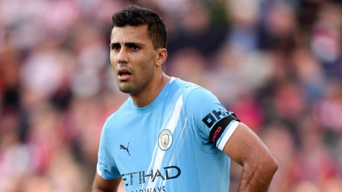 Rodri durante un partido del Manchester City Rodri durante un partido del Manchester City