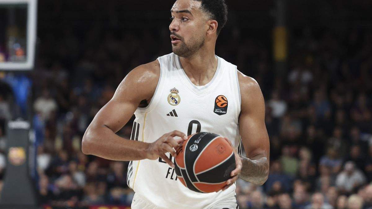 Trey Lyles en un partido de esta temporada con el Real Madrid
